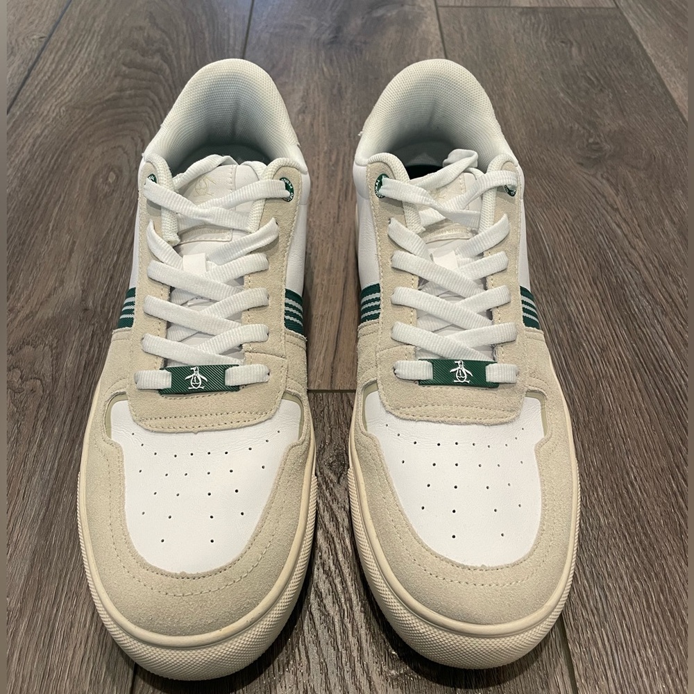 Original Penguin White and Green Sneakers - Picture 2 of 7